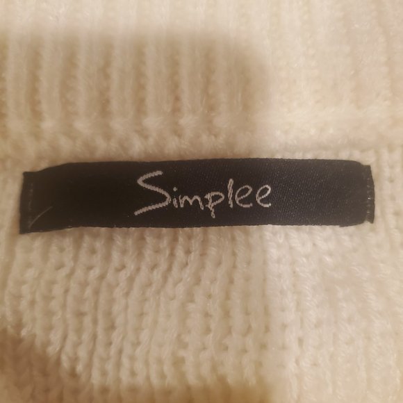 Ivory/cream colored off the shoulder sweater - Picture 2 of 6